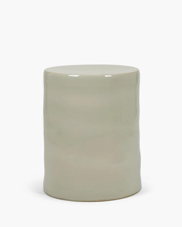 Grey sidebord / skammel i keramik