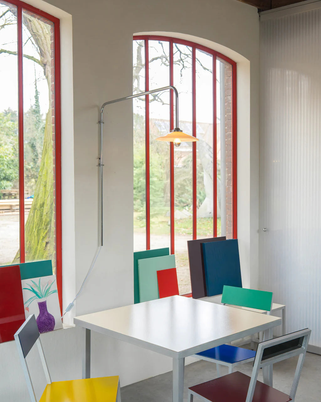 Hanging lamp nº5 / chromed