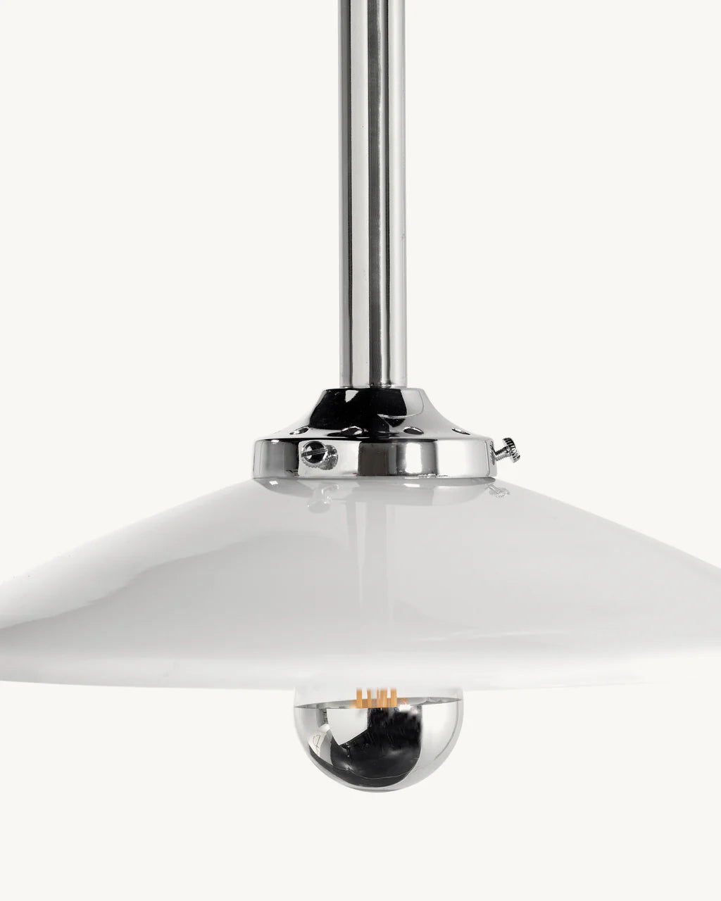 Hanging lamp nº5 / chromed