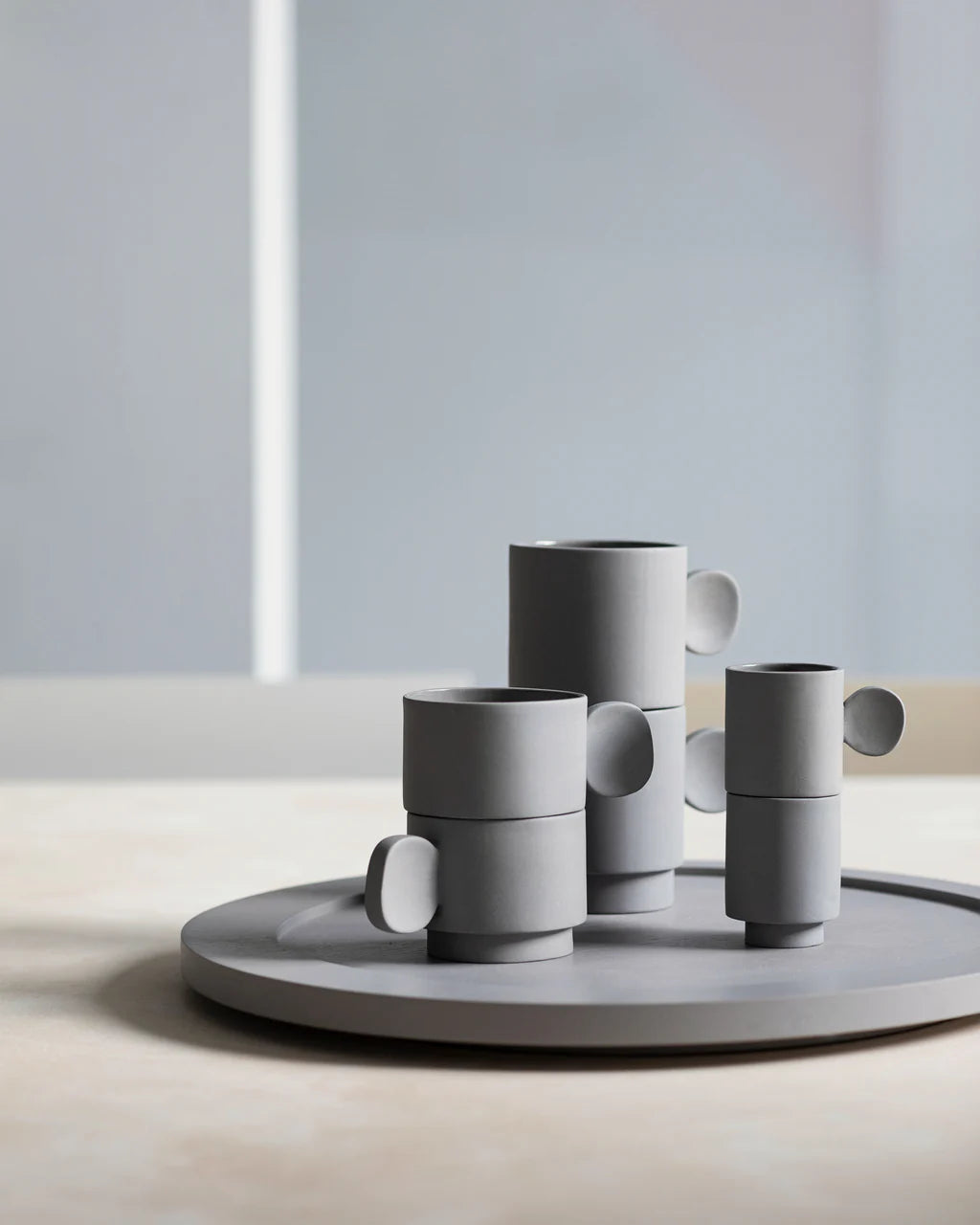 Inner circle espresso kop / light grey