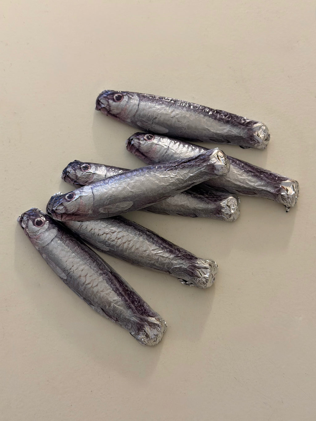 Sardiner i net / chokolade