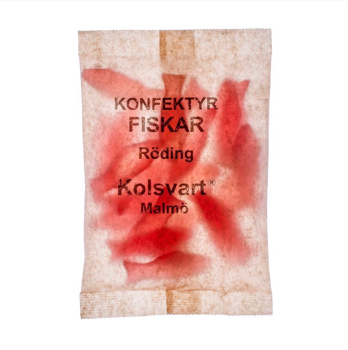 Kolsvart / Röding -Hindbær vingummi