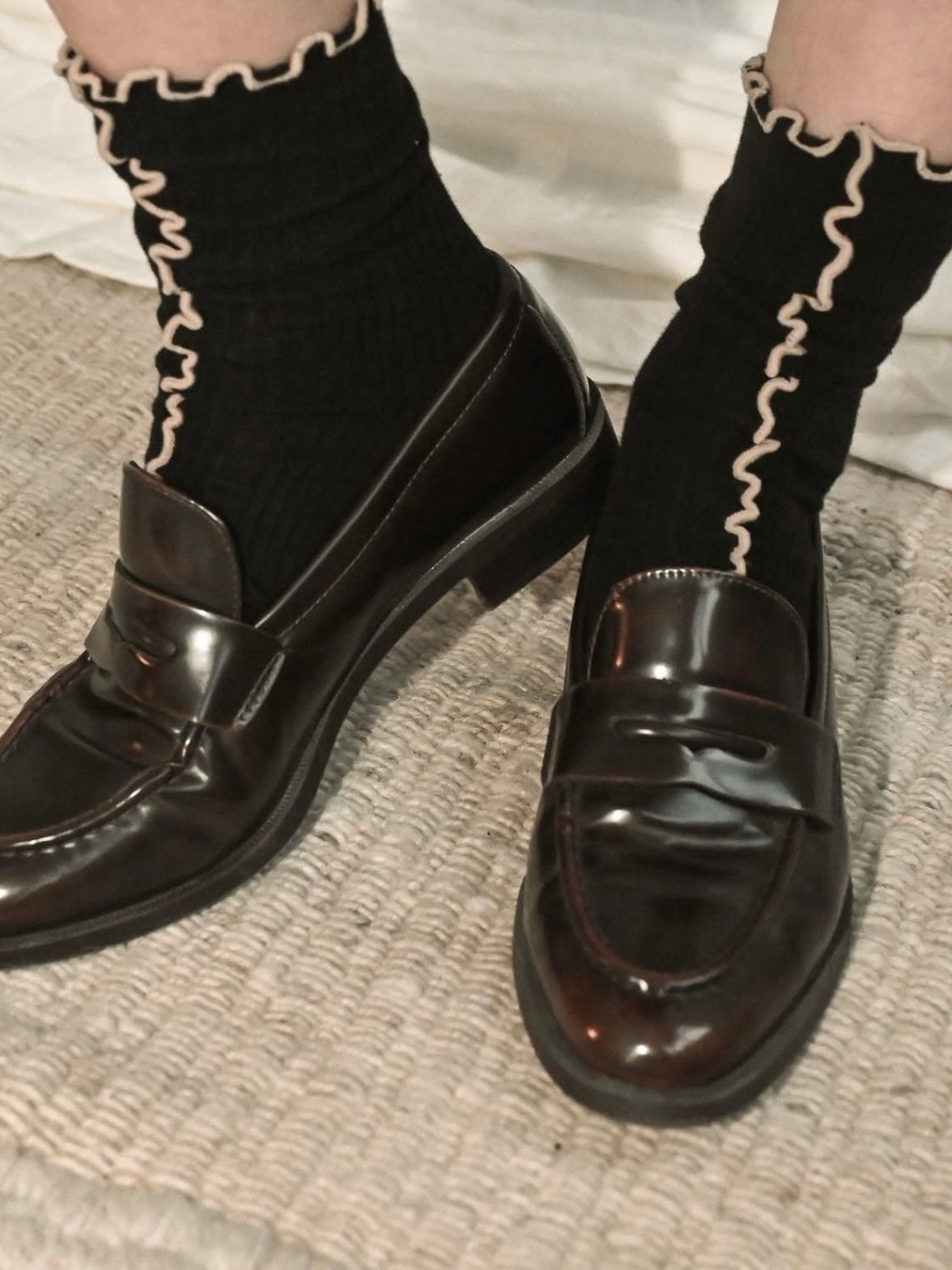 Proem parades strømper / 2 pak Black