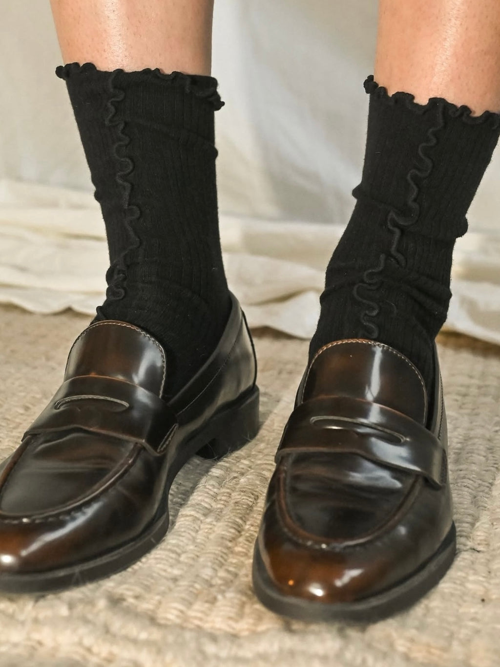 Proem parades strømper / 2 pak Black