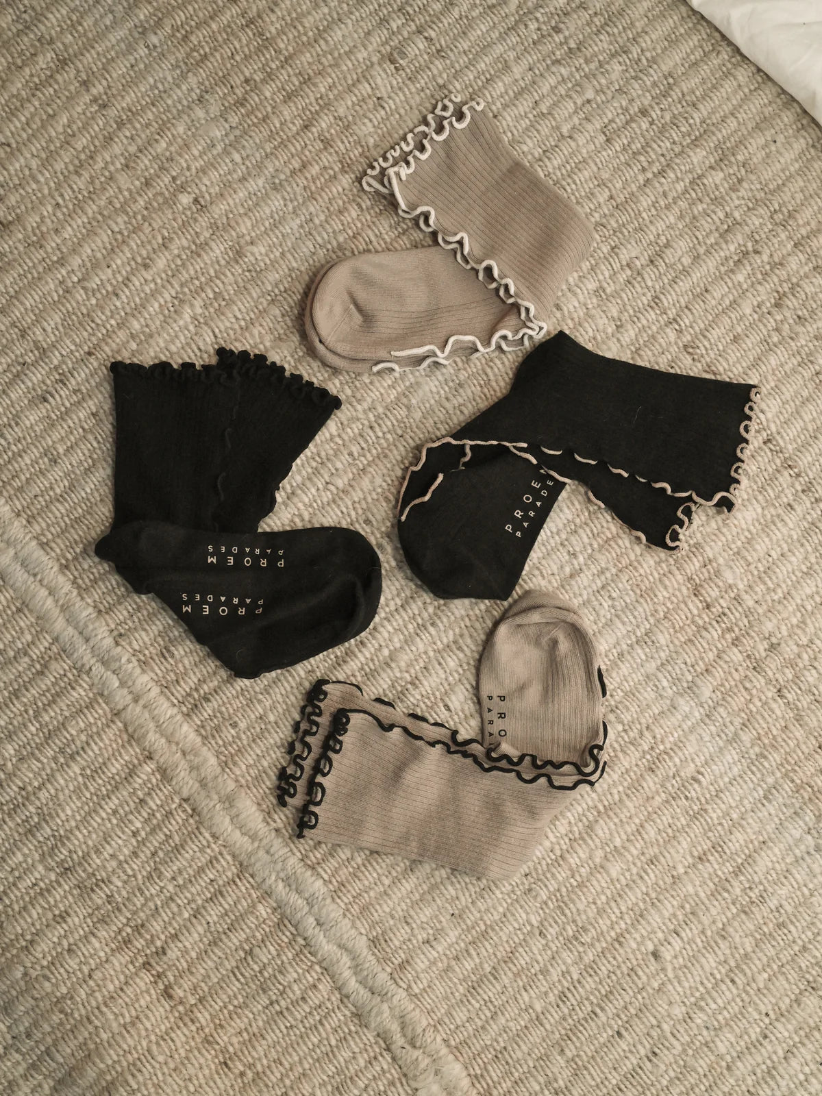 Proem parades strømper / 2 pak Black