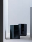 Sidebord / skammel i keramik -dark green